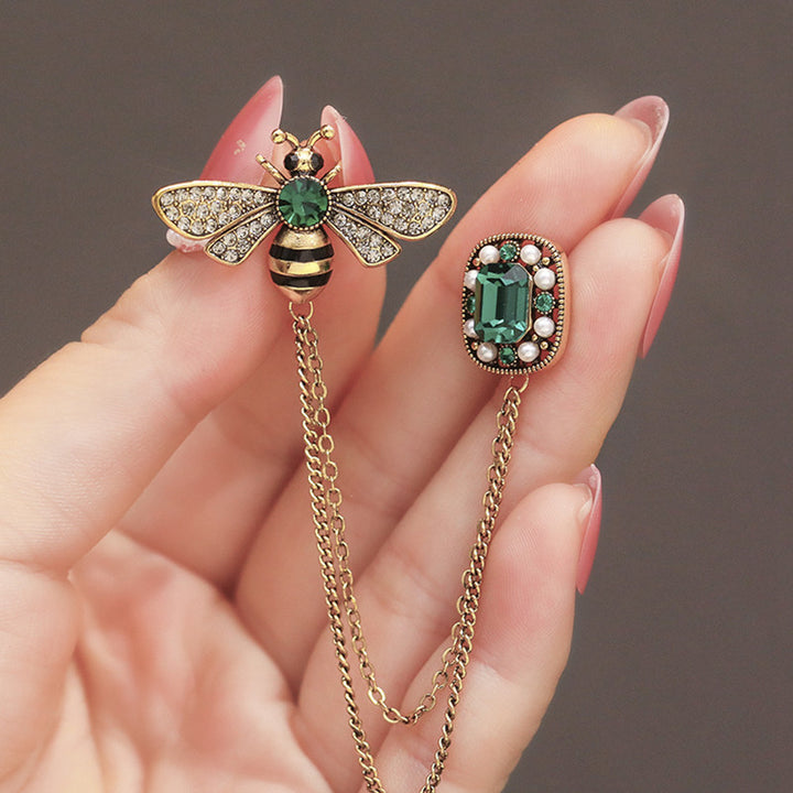 Elegante Bienen-inspirierte Brosche Karnz