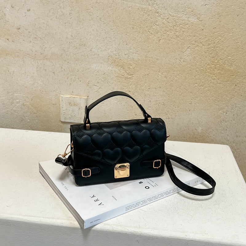 Herz-Quilted Handtasche