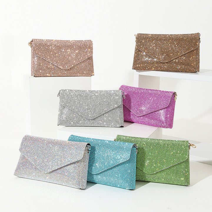 Rhinestone-besetzte Abend Clutch