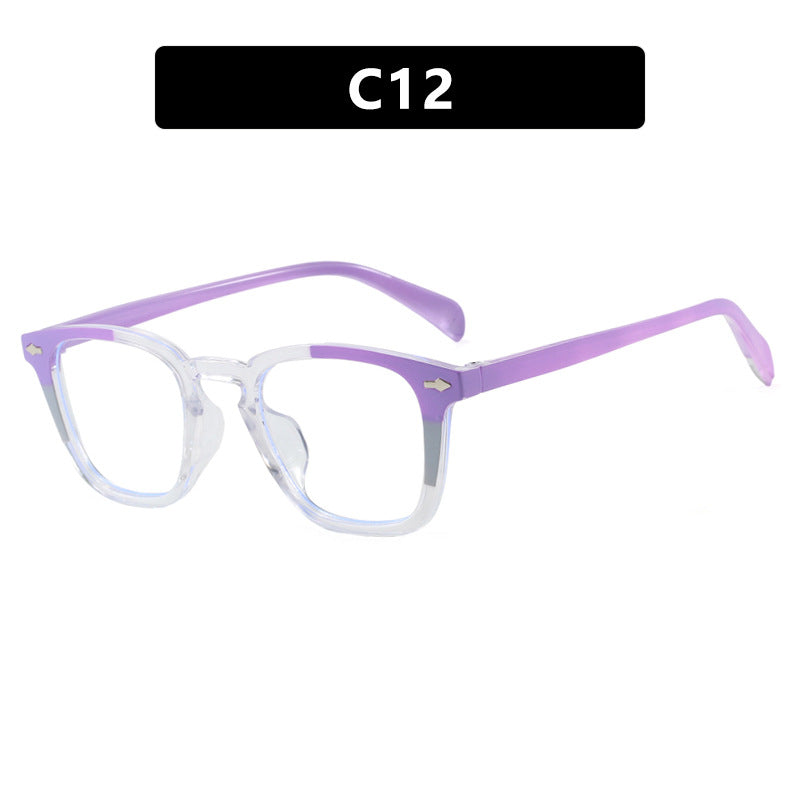 Damen moderne quadratische Sonnenbrille mit verspiegeltem UV-Schutz Karnz