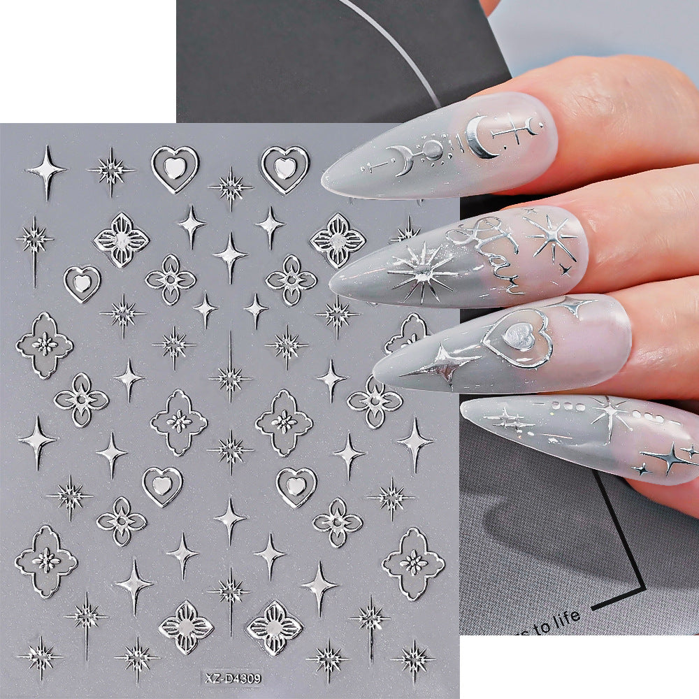 Nagelkunst Dekorative Folienaufkleber