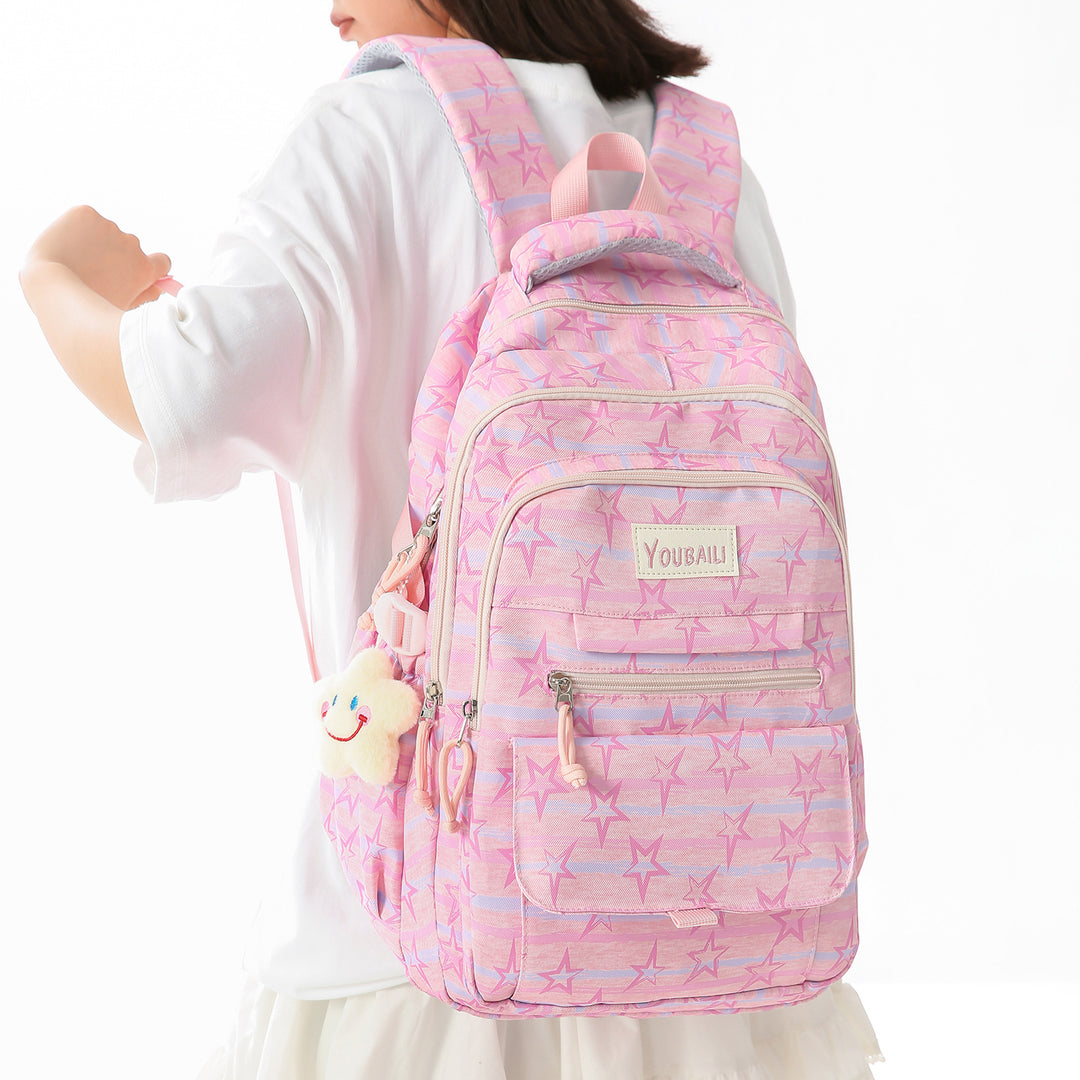 Spaß Schulrucksack mit Sternenmuster Karnz