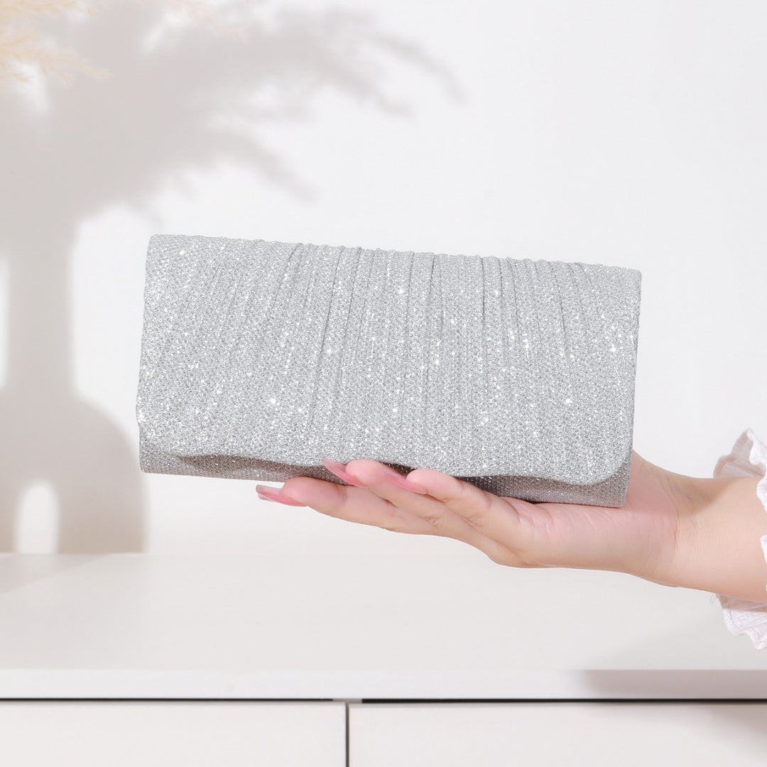 Rhinestone Detail Clutch Bag
