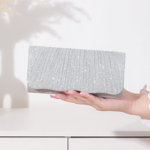Rhinestone Detail Clutch Bag