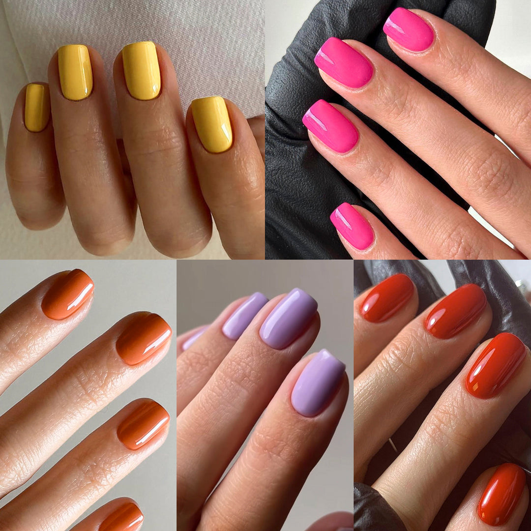 Hochglänzende Nagelkunst Karnz