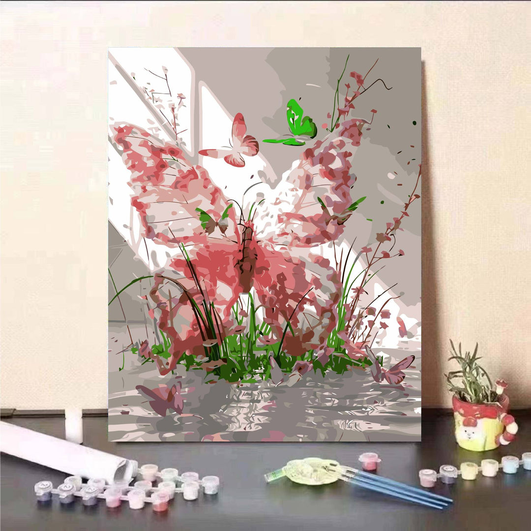 Floral Fantasy Malen nach Zahlen Wandkunst Karnz