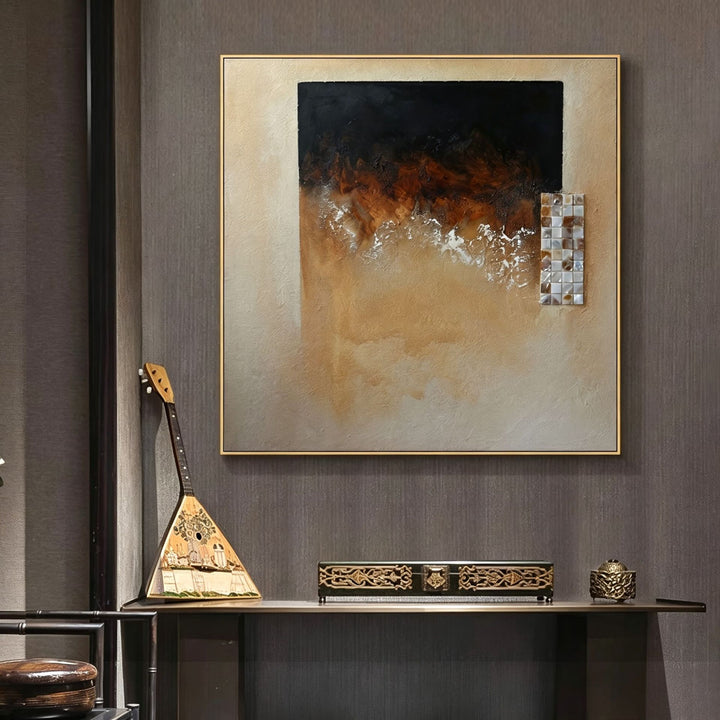 Abstract Textured Canvas Kunst für Innenräume