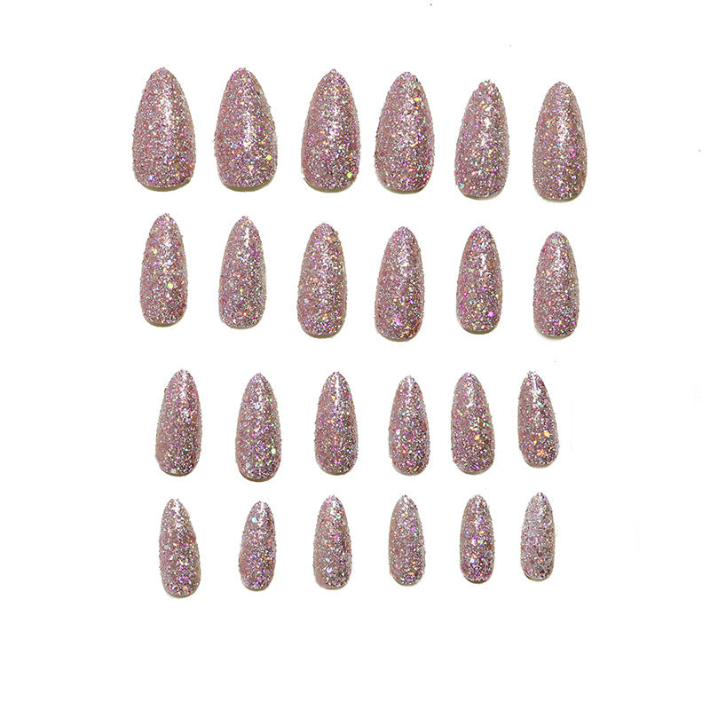 Glamouröser Glitter Press-On Nagel Set Karnz