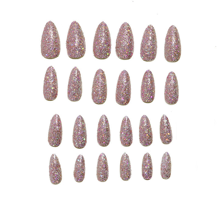 Glamouröser Glitter Press-On Nagel Set Karnz