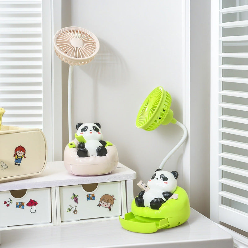 Unisex Mini Tischventilator mit süßem Panda-Design Karnz