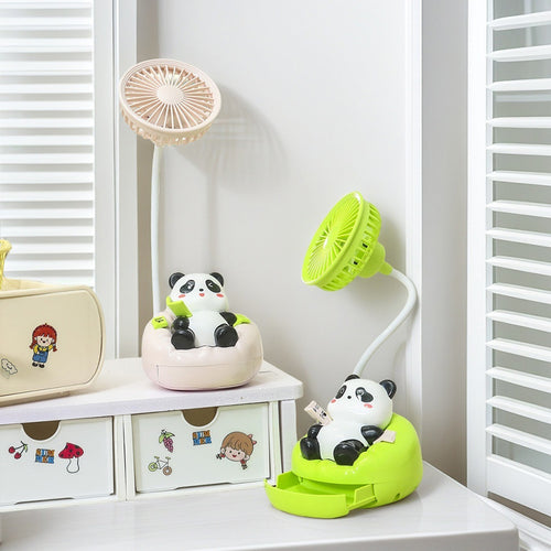 Unisex Mini Tischventilator mit süßem Panda-Design Karnz