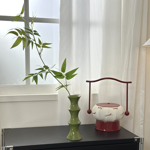 Retro Keramik Bambus Vase