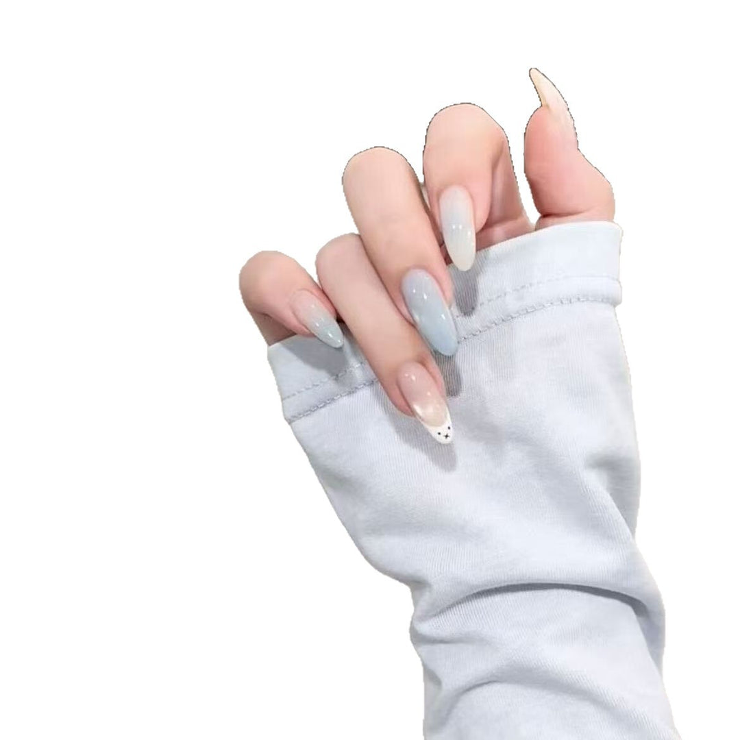 Elegante Ombre Druck-Nagelset Karnz