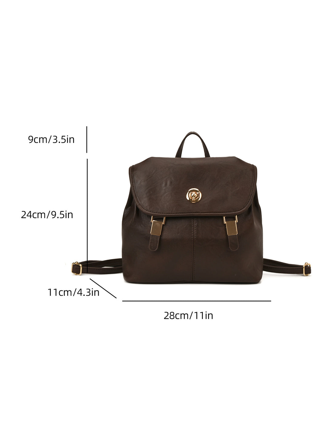 Vintage-inspirierter Leder-Rucksack Karnz