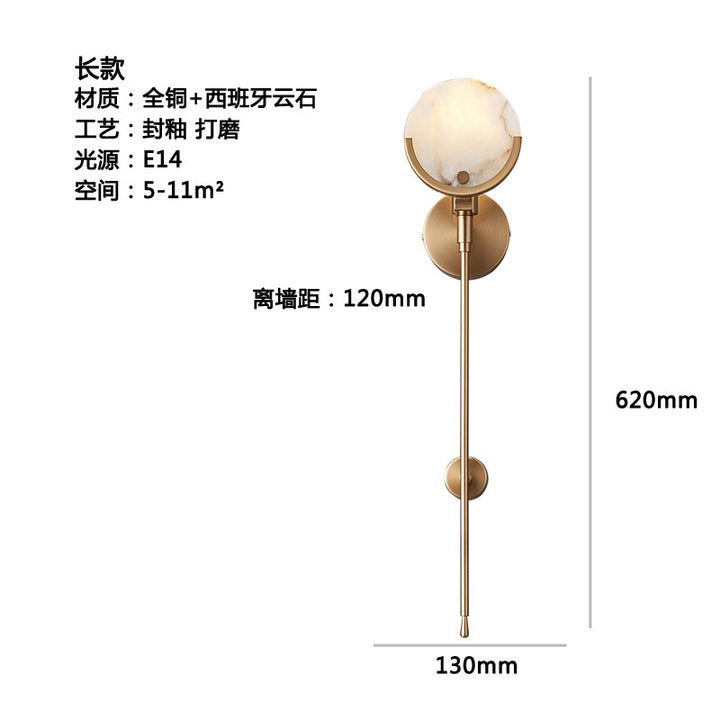 Verstellbare handwerkliche Wandlampe