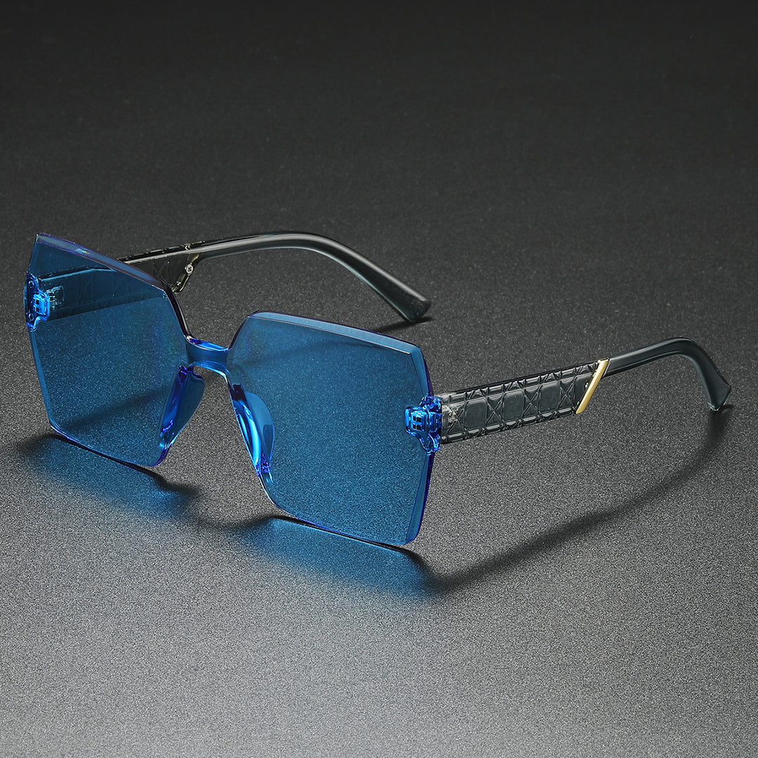 Luxuriöse Übergroße Sechseckige Sonnenbrille Karnz