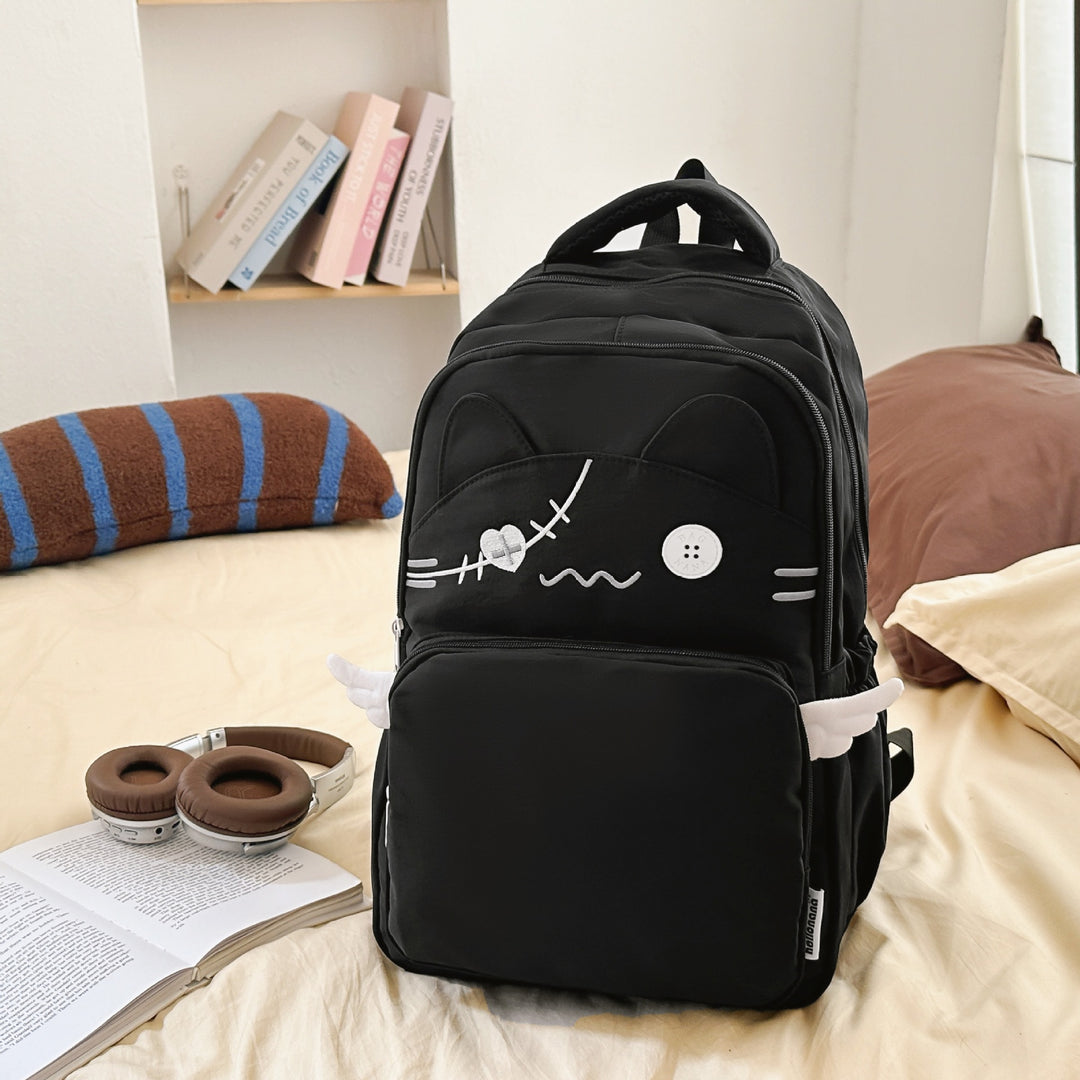 Süßes Cartoon-Katzen-Gesicht Rucksack