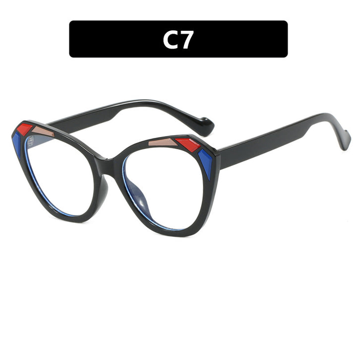 Damen Katzenaugen-Sonnenbrille mit modischen Details Karnz