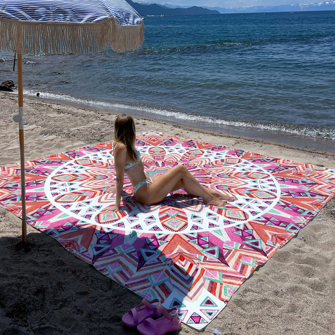Mandala Design Strandmatte Karnz