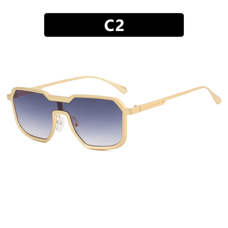 Damen extravagante geometrische Sonnenbrille mit schützendem UV-Filter Karnz