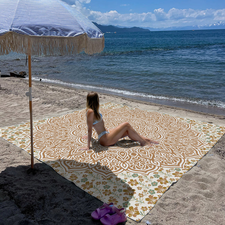 Mandala Design Strandmatte Karnz