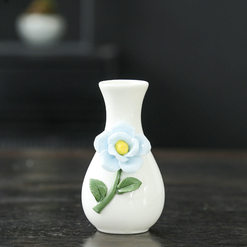 Elegante Florale Keramische Vase Karnz
