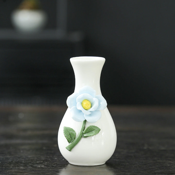 Elegante Florale Keramische Vase Karnz