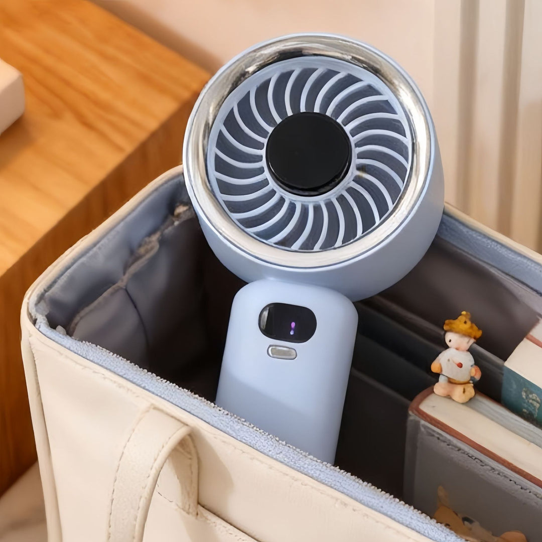 Damen Tragbarer USB Tischventilator mit digitaler Steuerung und flexiblem Neigungsmechanismus Karnz