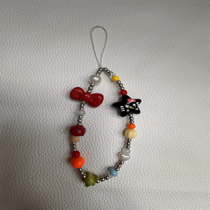 Verspielt Perlen Charme Brillenhalter Karnz