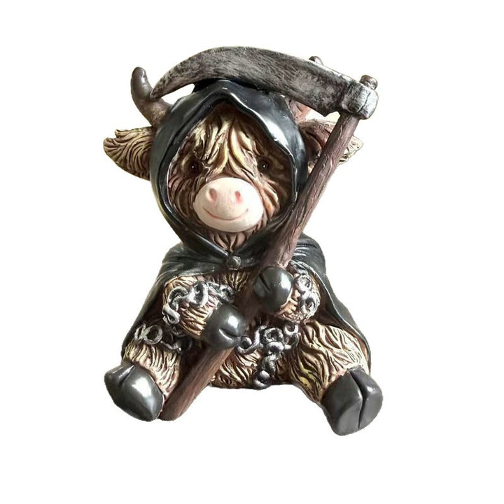 Lustige Halloween Kuh Figur Karnz