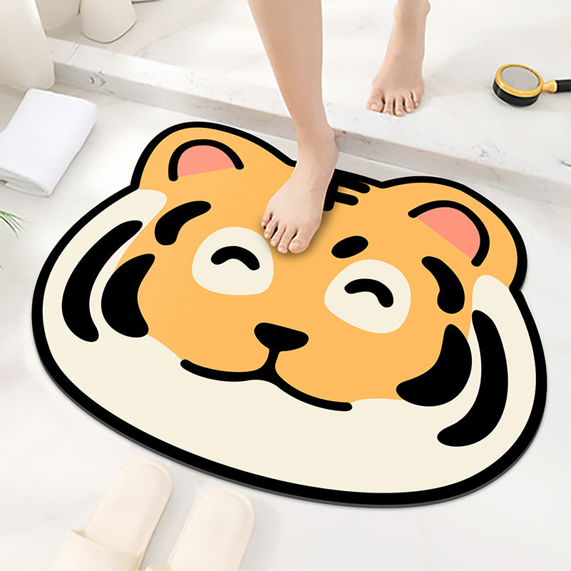 Niedliches Tigerdesign-Badematte für das Badezimmer