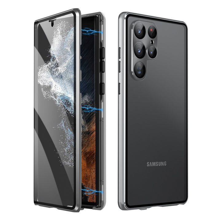 Sandsberg | Magnetische Samsung-Glashülle | Doppelseitiges Gehärtetes Glas