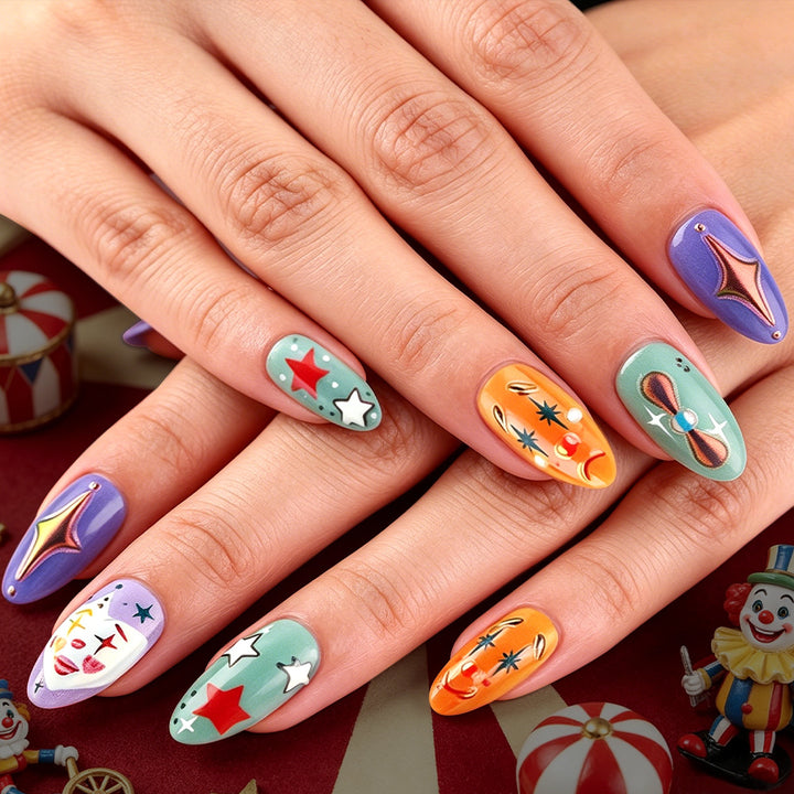 Künstlerisch Themen Künstliche Nagelkunst Set Karnz