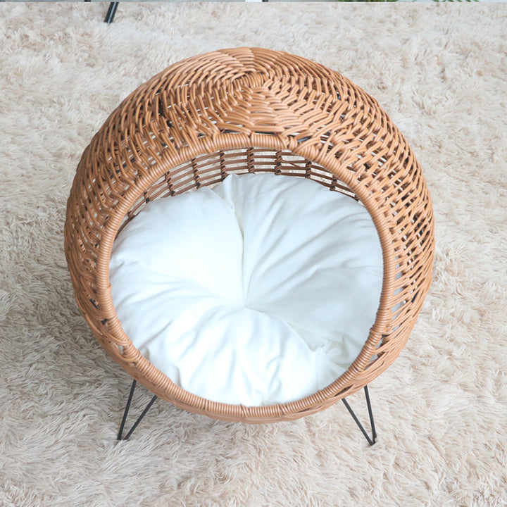Katzenliege mit Stilvollem Rattandesign Karnz
