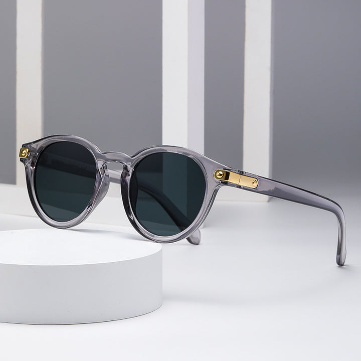 Damen modische Sonnenbrille mit transparentem Rahmen und robusten Gläsern Karnz