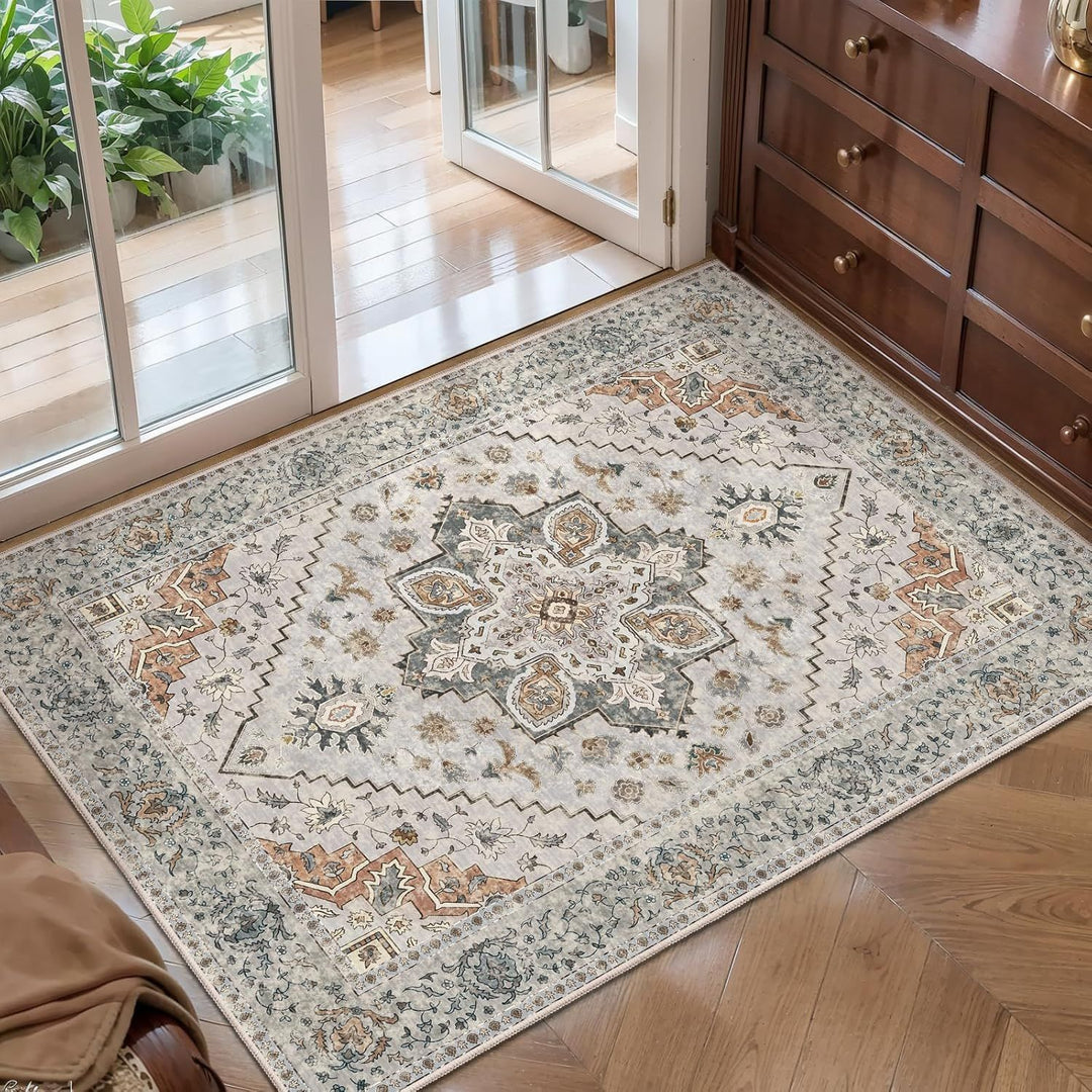 Vintage-inspirierter dekorativer Teppich