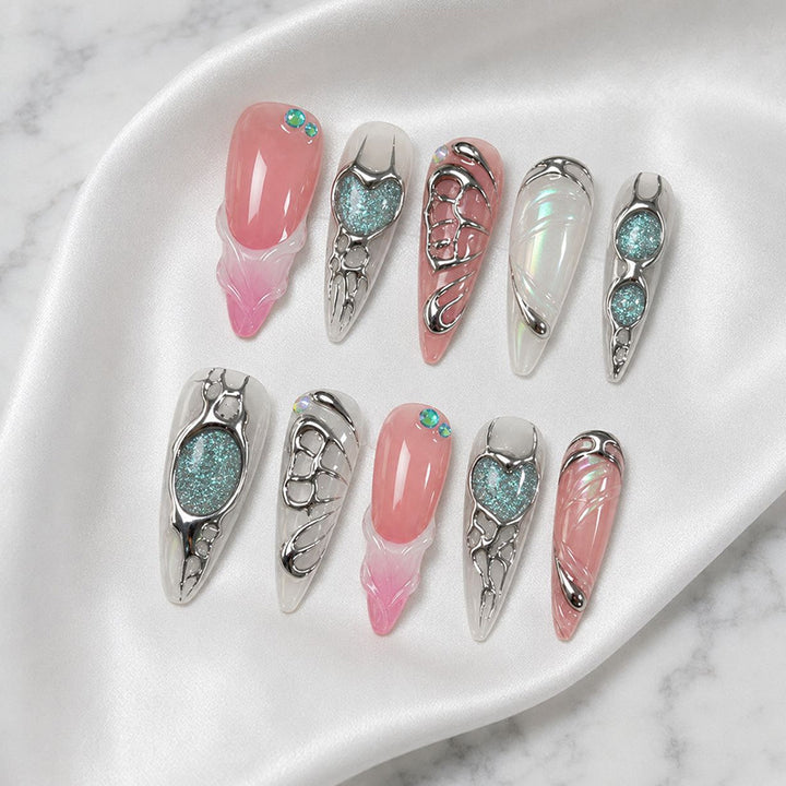 Künstlerische Dekorative Nagelspitzen Karnz