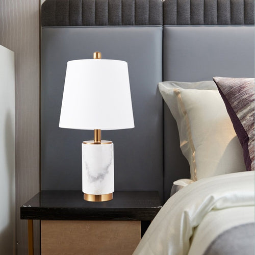 Elegante Marmor Akzent Tischlampe