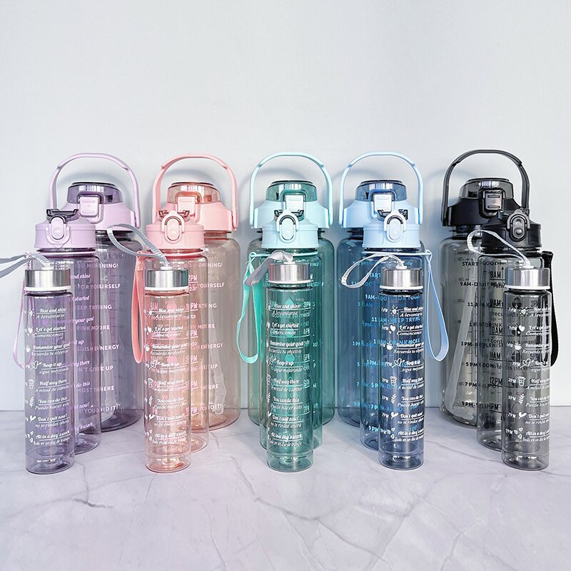 Damen Wasserflasche mit Motivationsdruck Karnz