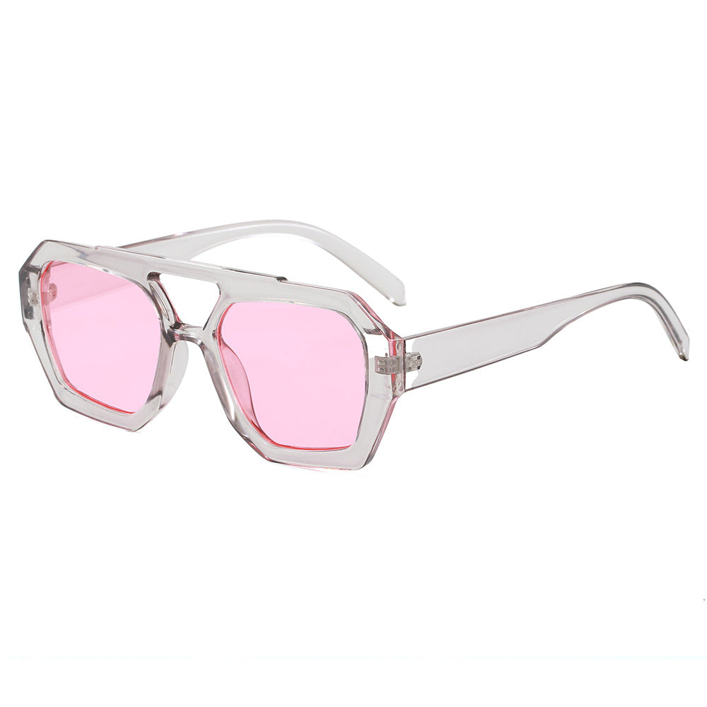 Damen geometrische Sonnenbrille im extravaganten Design Karnz