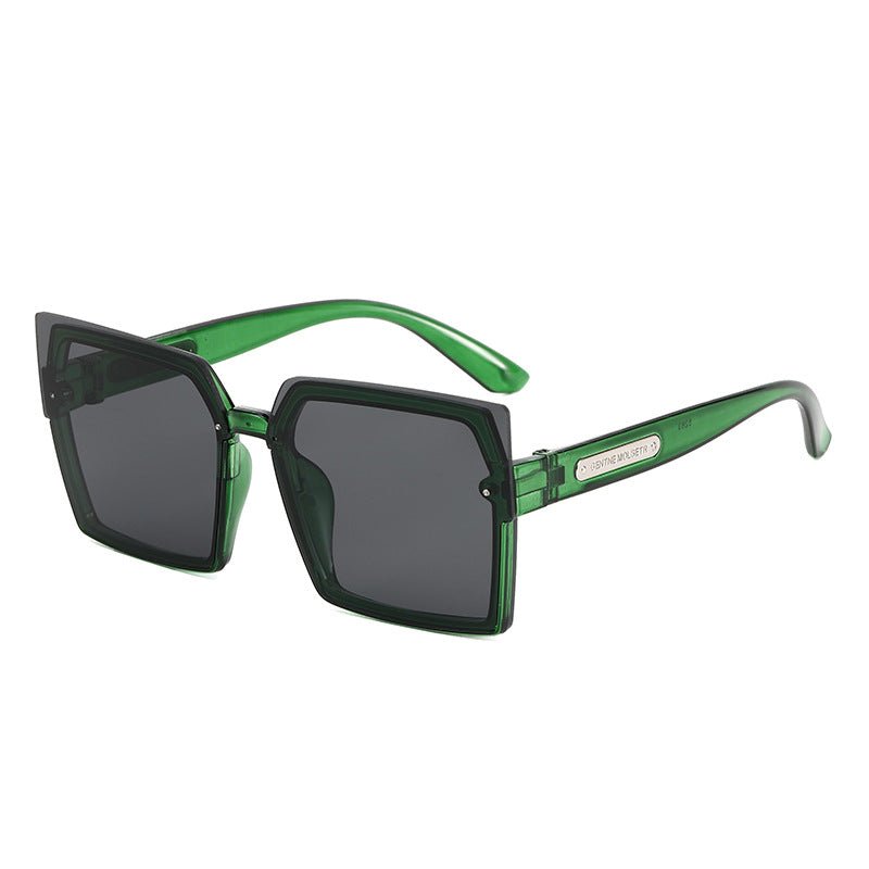 Damen Modische quadratische Sonnenbrille mit stylischem zweifarbigen Rahmen Karnz