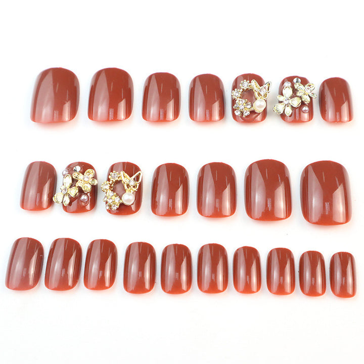 Dekorativer Strass Press-On Nagel Set
