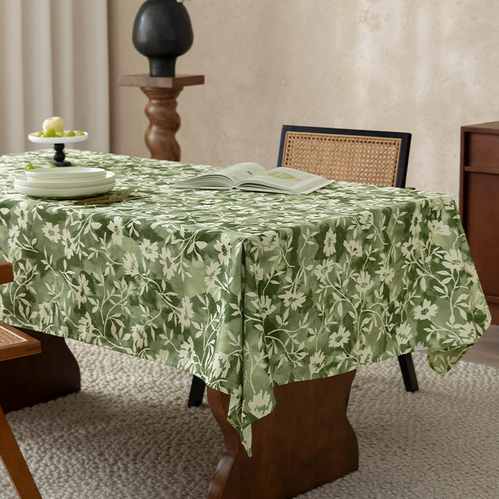 Florale Wachsbeschichtete Tischdecke mit Anti-Fleck Oberfläche und feiner Struktur Karnz