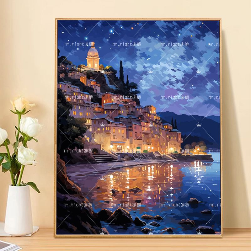 Fantasy Landschaft Kunstdruck Karnz