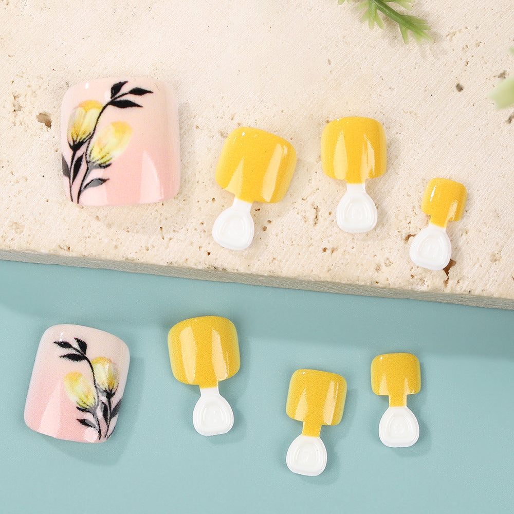 Kunstnägel im floralen Design mit Zubehör Karnz