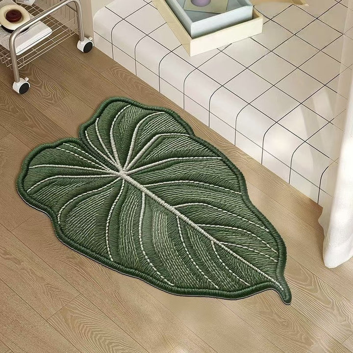 Monstera-Blatt-förmige Fußmatte Karnz