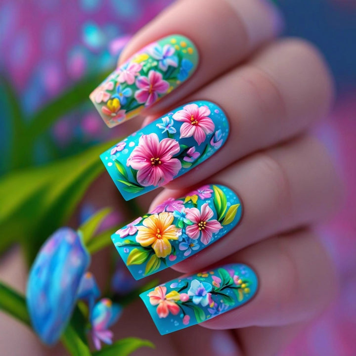 Elegante Kunstnagelverzierung Karnz