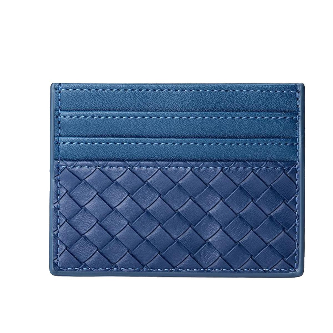 Woven Leather Card Holder Karnz