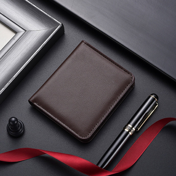 Slim Leder Bi-Fold Geldbörse Karnz