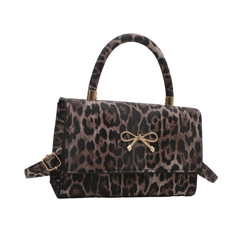 Stylische Tierdruck Top Handle Handtasche Karnz